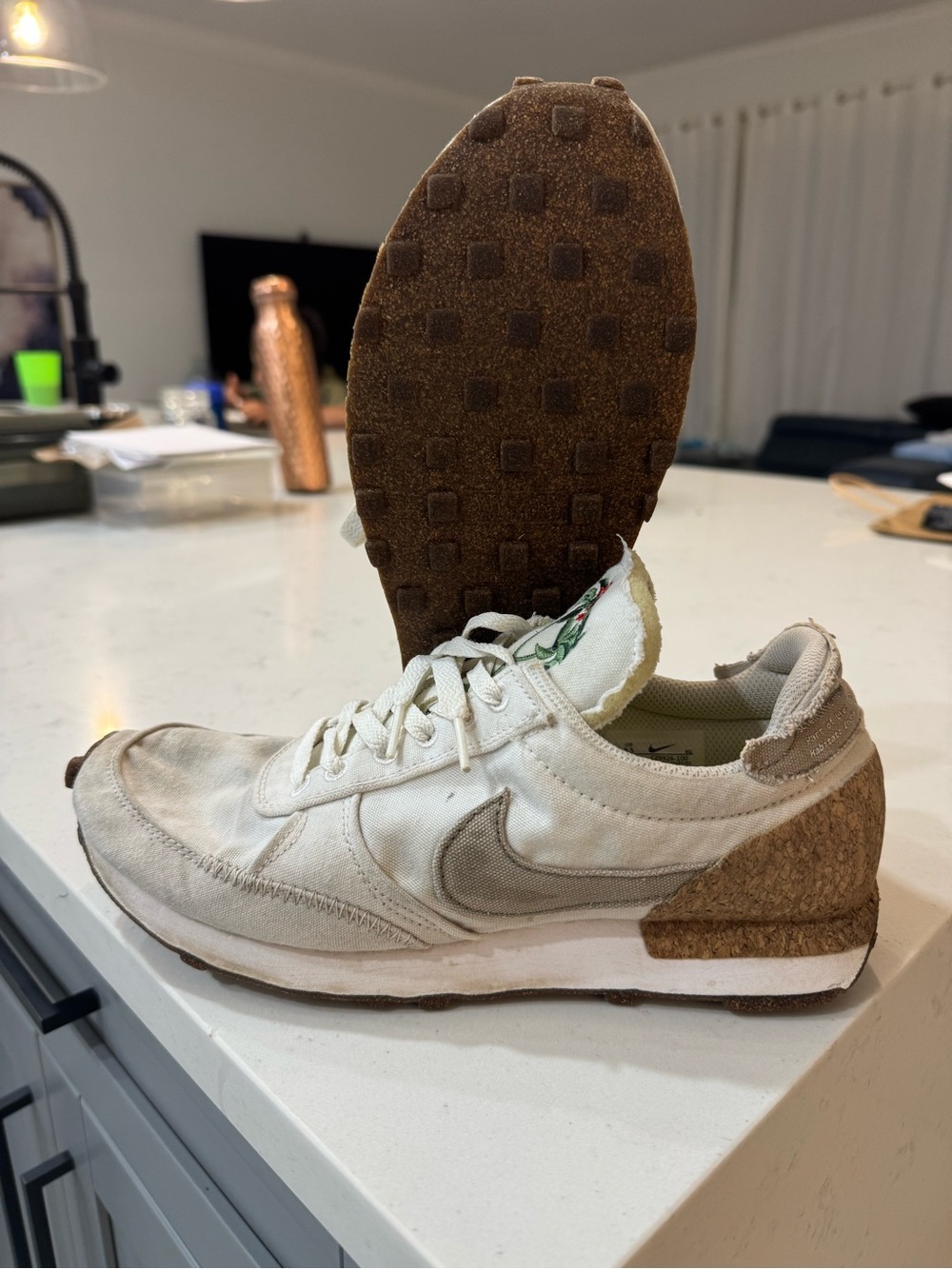 Nike DayBreak Pagoda Men's Sneakers in Off-White and Cork Accent - CZ9926-100